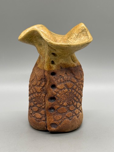 Vaso bocciolo gres impresso