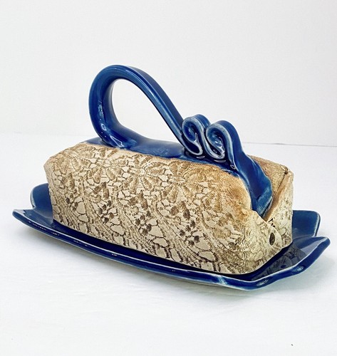 Blue heron pottery - blue,