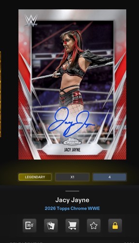 Topps wwe slam jacy - wwe,