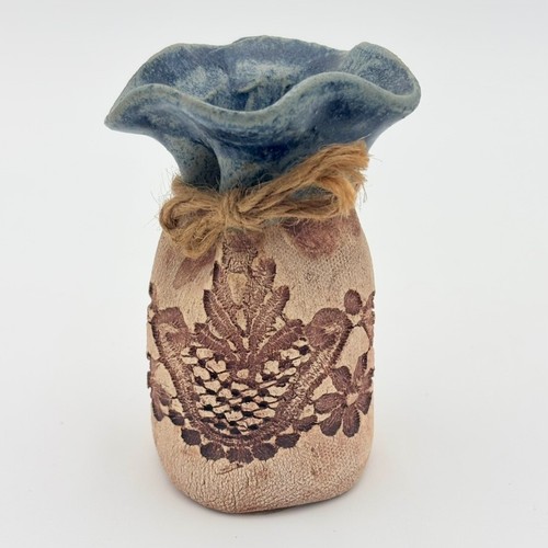 Vaso bocciolo gres impresso